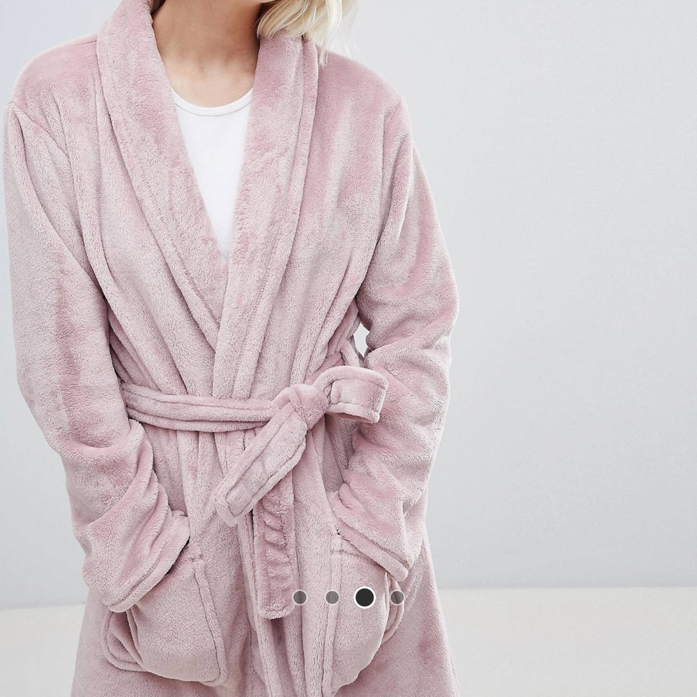 ASOS Pink Soft Robe - Picture 4 of 10